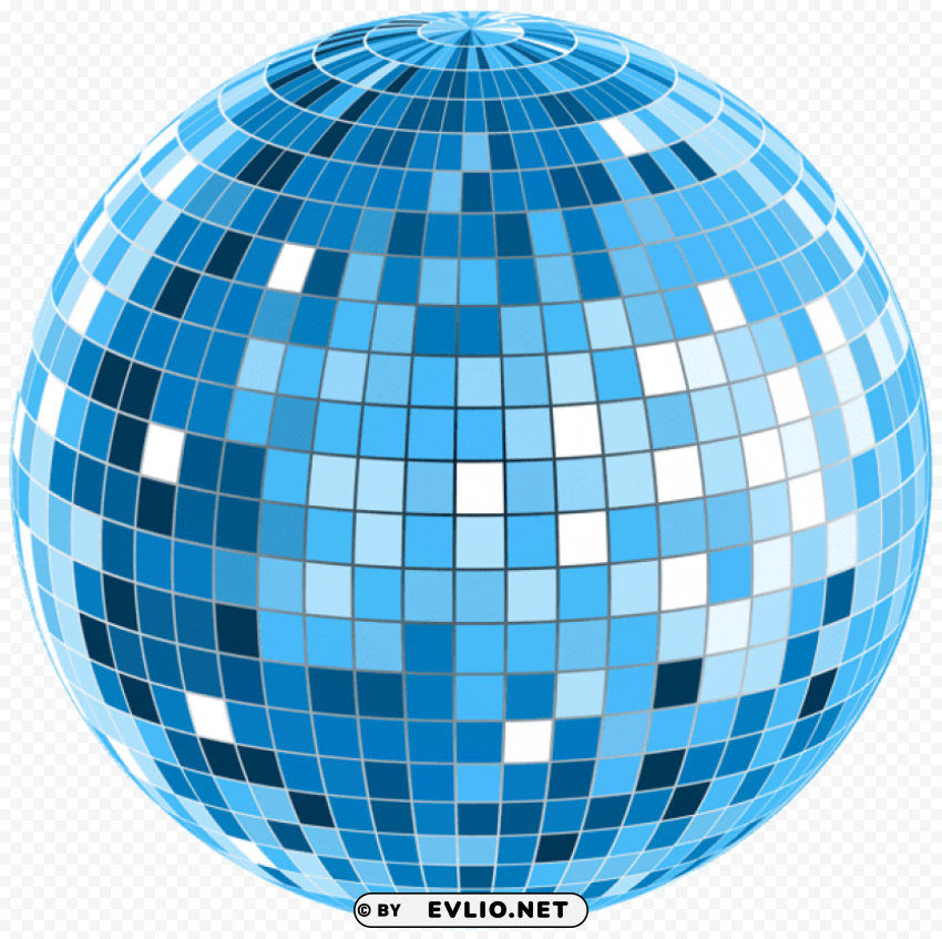 blue disco ball transparent Clear PNG graphics free