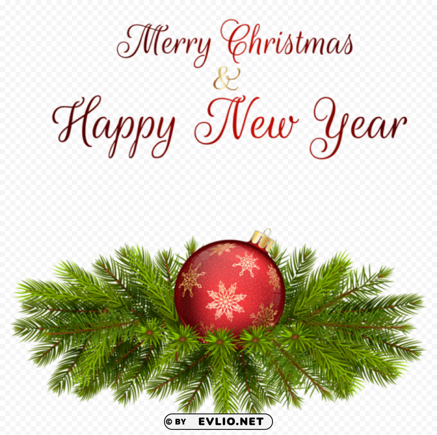 Merry Christmas Clip-art Isolated Subject On Clear Background PNG