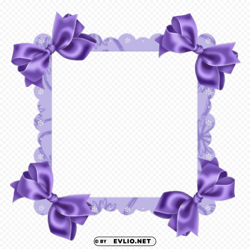 purple border frame PNG Image Isolated on Clear Backdrop