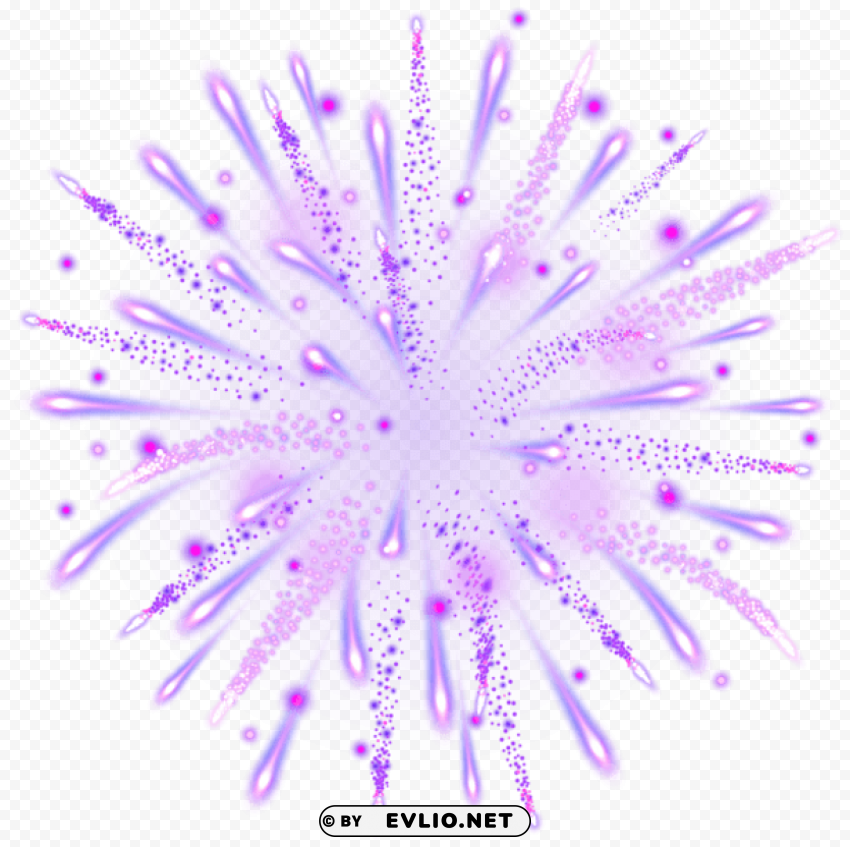 purple firework transparent HighResolution Isolated PNG Image