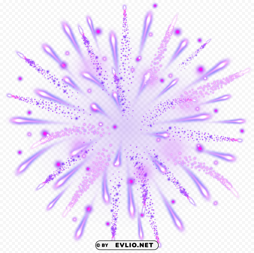 Purple Firework Transparent HighResolution Isolated PNG Image