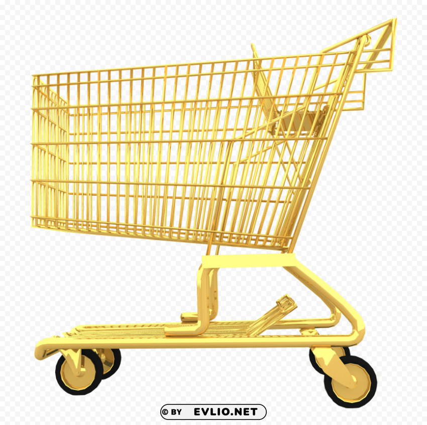 shopping cart Clean Background Isolated PNG Character
