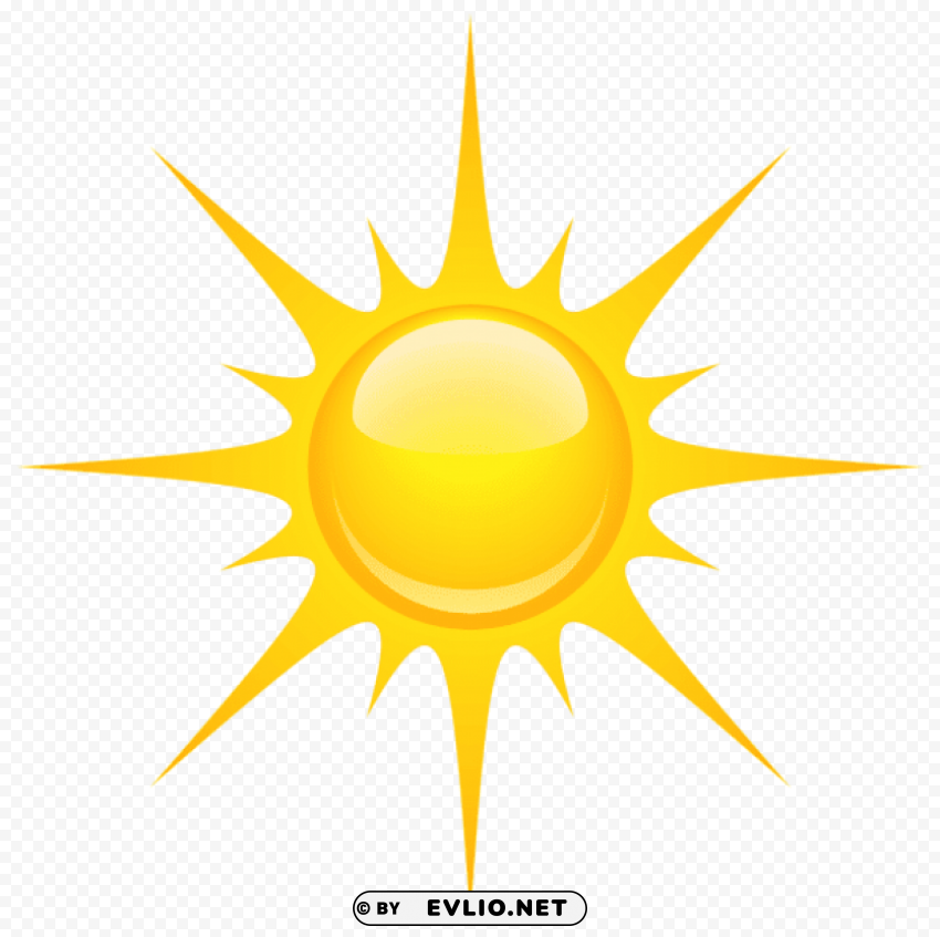 Transparent Sun Picture ClearCut Background Isolated PNG Graphic Element