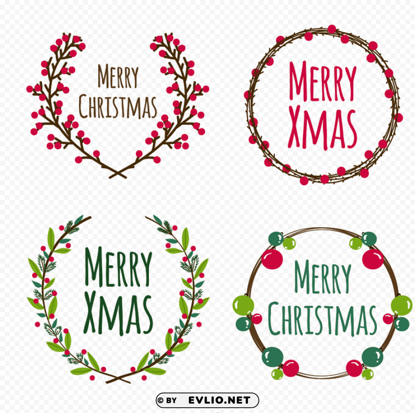 wreath euclidean transprent - sketch christmas wreath vector PNG images with alpha transparency wide collection
