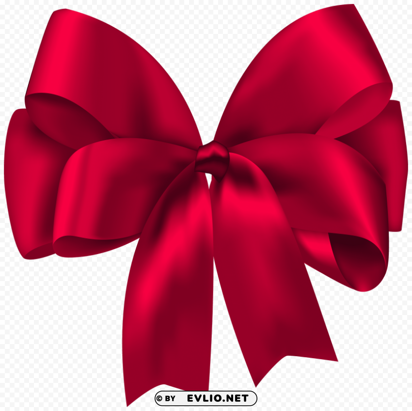 beautiful red bow Transparent PNG Isolated Subject Matter