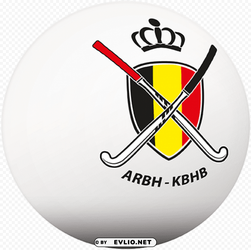 belgium field hockey logo Isolated Artwork on HighQuality Transparent PNG