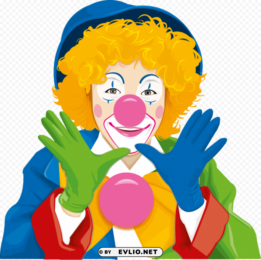 clown's Clear Background Isolated PNG Icon clipart png photo - 0a097250