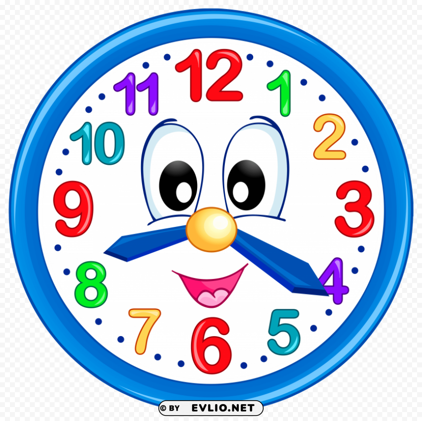 Cute Clock Isolated Element With Clear Background PNG