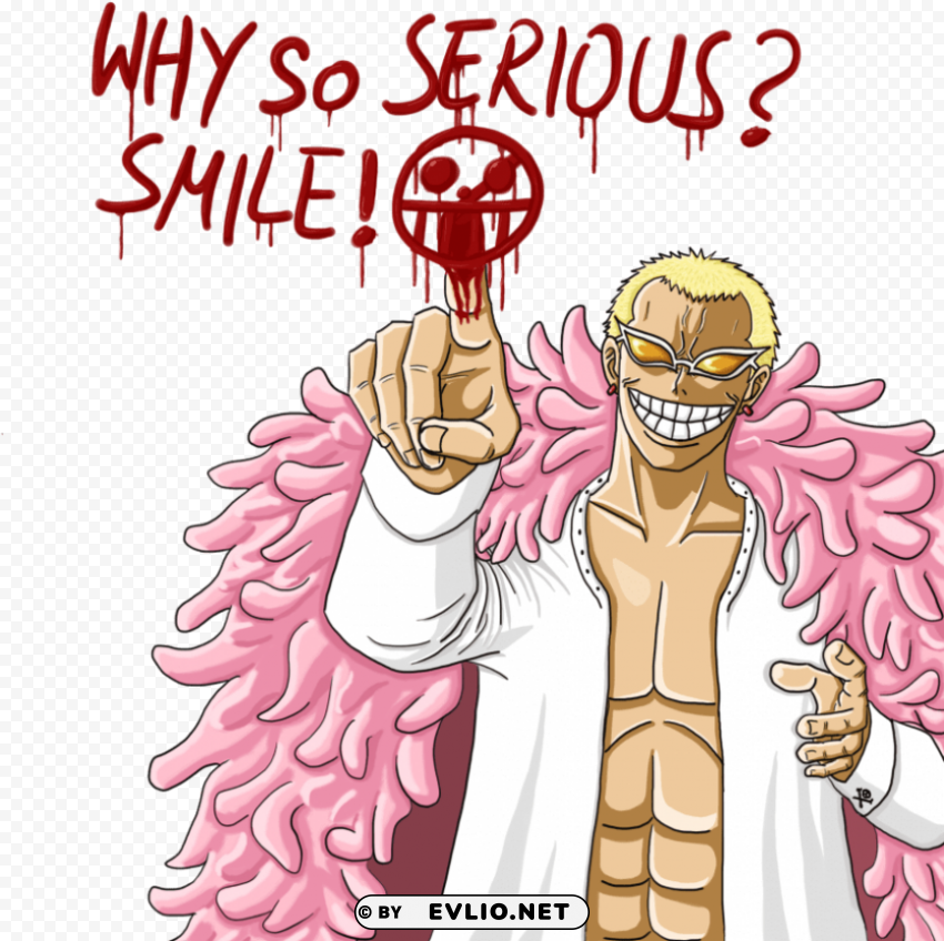 doflamingo why so serious HD transparent PNG