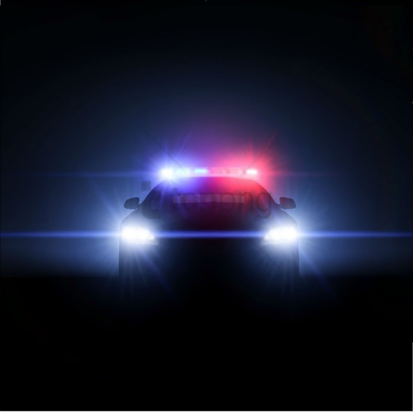 police car lights Transparent PNG Isolated Illustrative Element