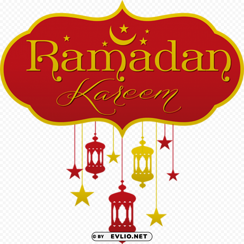 Ramadan Kareem Isolated Item with Clear Background PNG