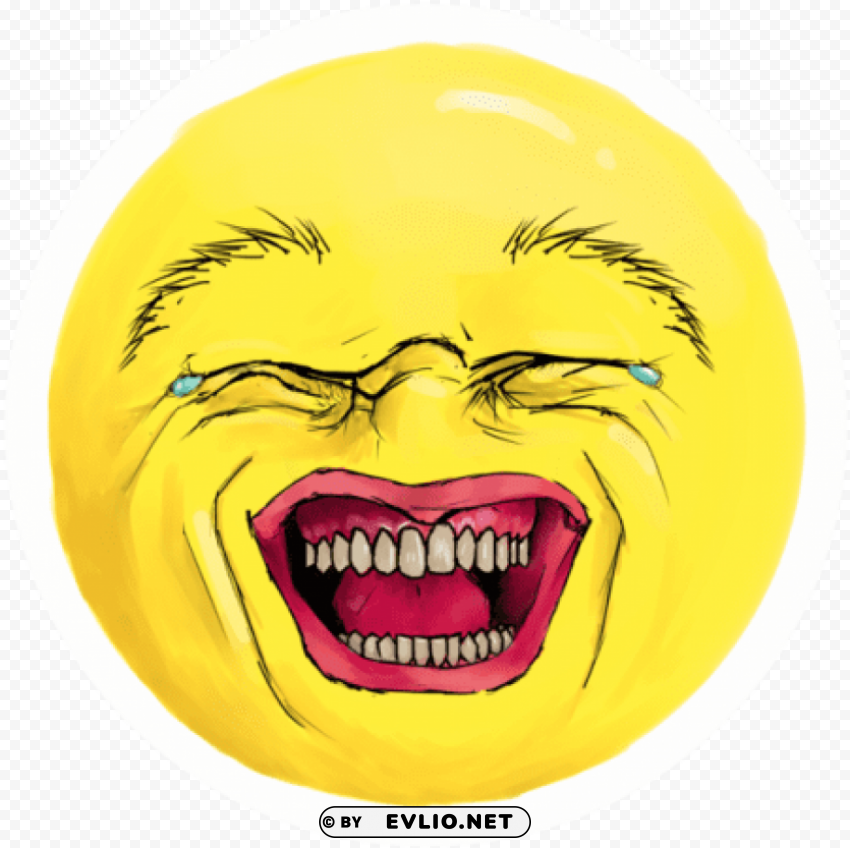 realistic laughing crying emoji PNG images with no royalties