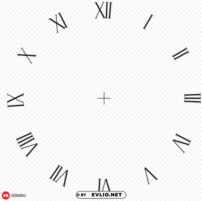 roman numerals PNG images with no background comprehensive set