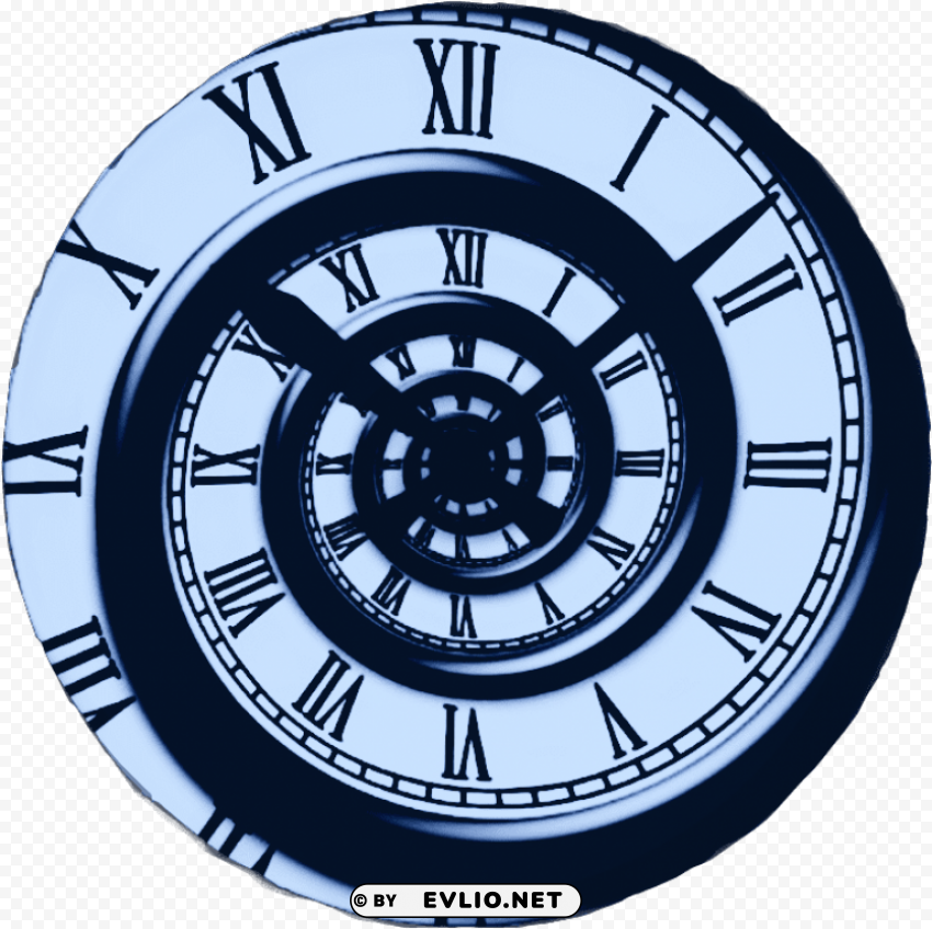 roman spiral wall clock PNG images with no background essential