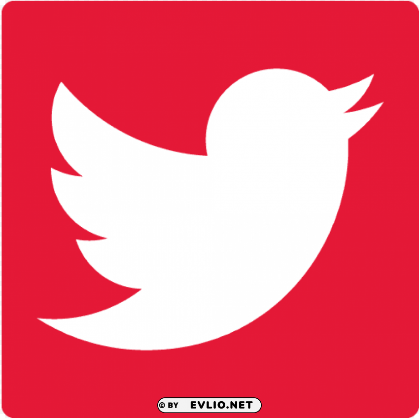 twitter logo vector red PNG files with alpha channel assortment