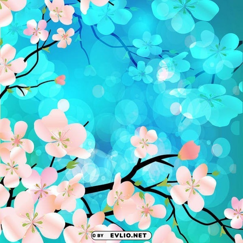 with spring branches High Resolution PNG Isolated Illustration