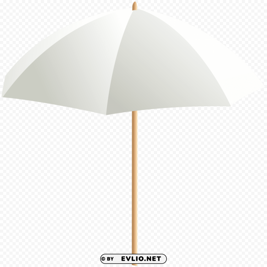 beach umbrella white PNG with alpha channel