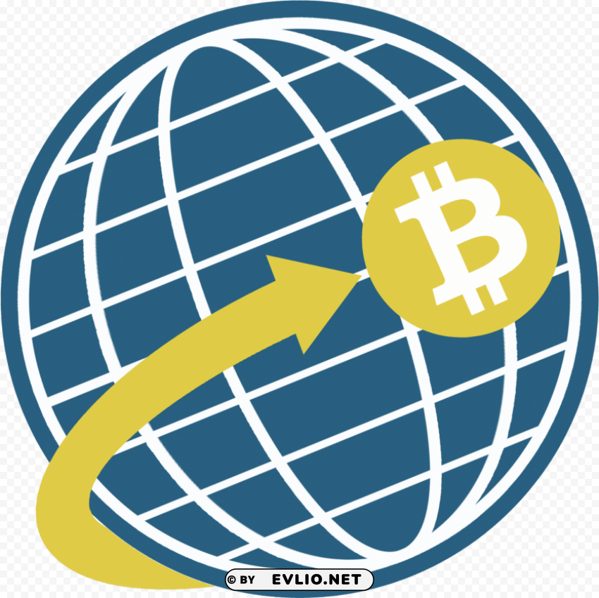bitcoin around the world PNG graphics with clear alpha channel