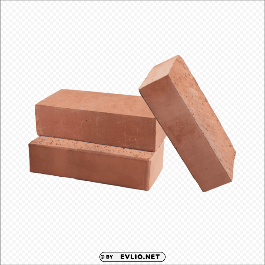 bricks Clean Background Isolated PNG Design