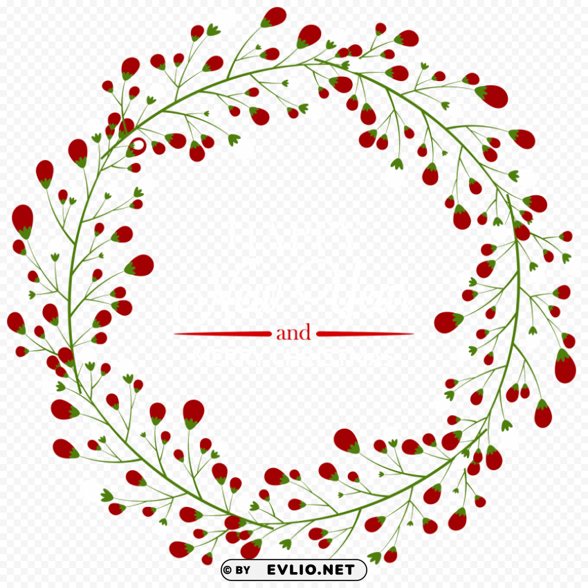 christmas deco wreath Images in PNG format with transparency