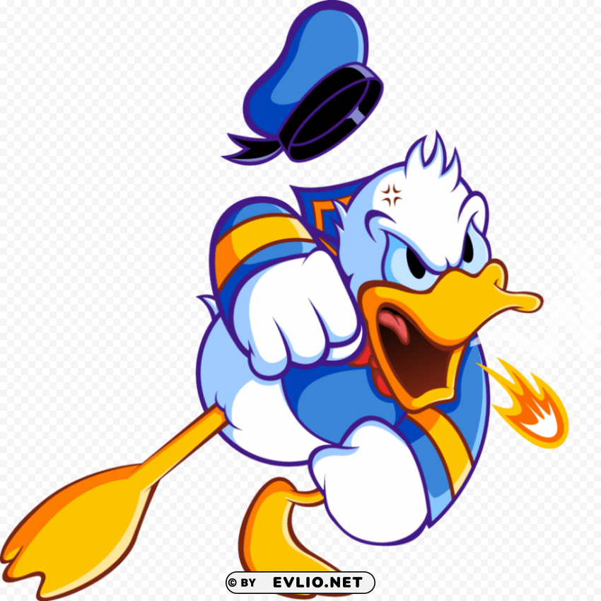 donald duck angry Transparent background PNG clipart