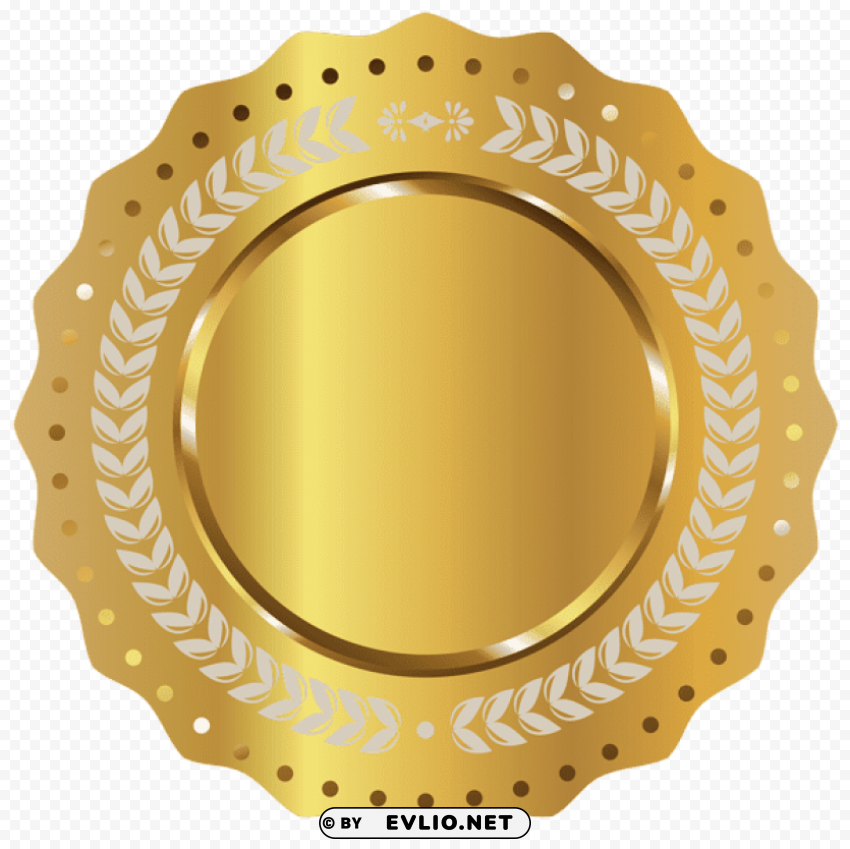 gold seal badgepicture PNG images alpha transparency