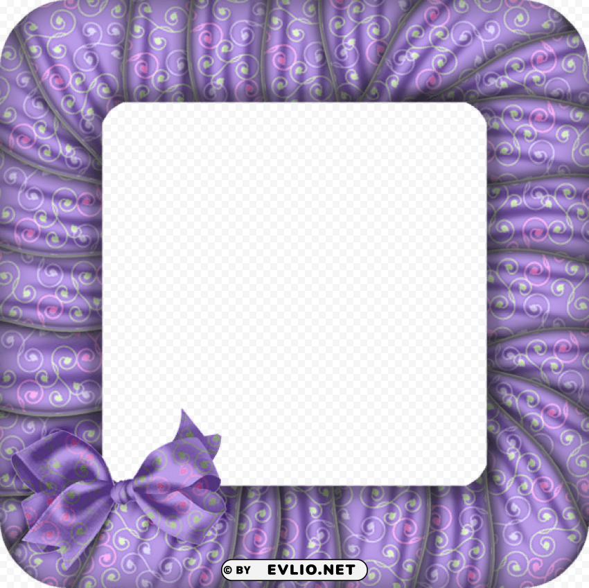 large transparent purple photo frame with bow Clear PNG pictures bundle