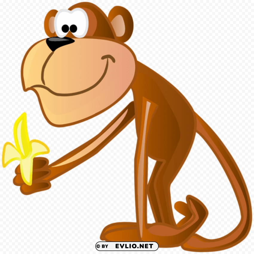 monkey cartoon Clear Background Isolated PNG Graphic clipart png photo - f40b6955