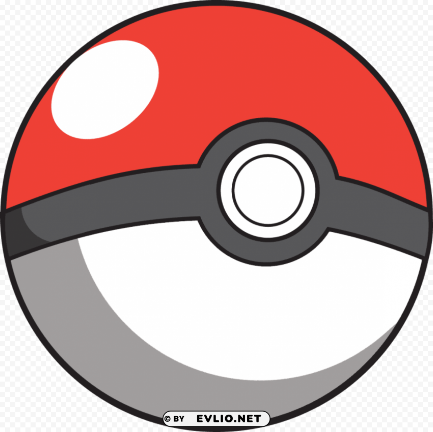 pokeball Isolated PNG on Transparent Background clipart png photo - e7a8c13d