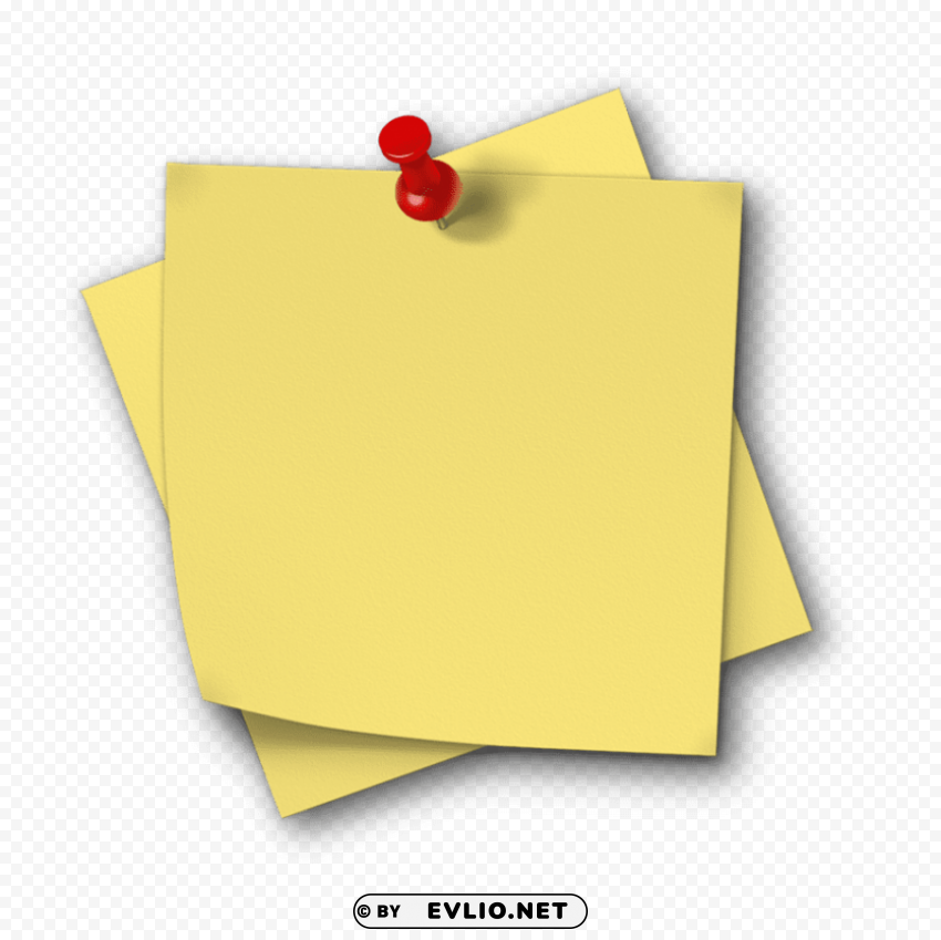 yellow sticky notes Isolated PNG Item in HighResolution clipart png photo - 4489c885
