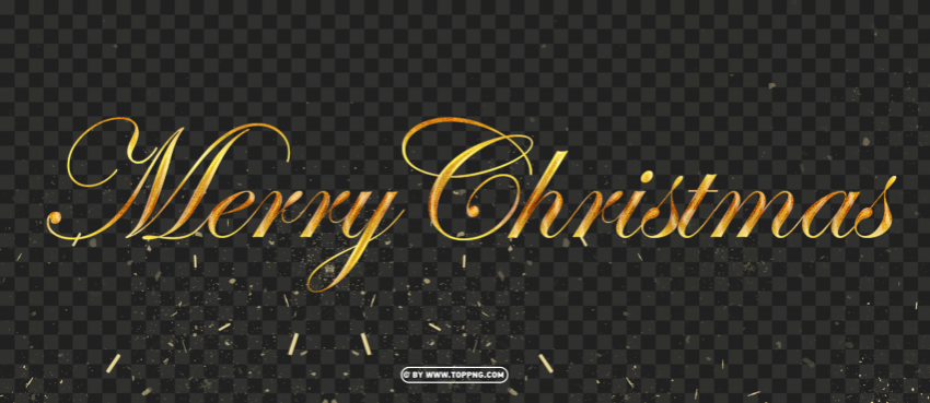 Gold Merry Christmas Design Free Transparent Background PNG Images Comprehensive Collection