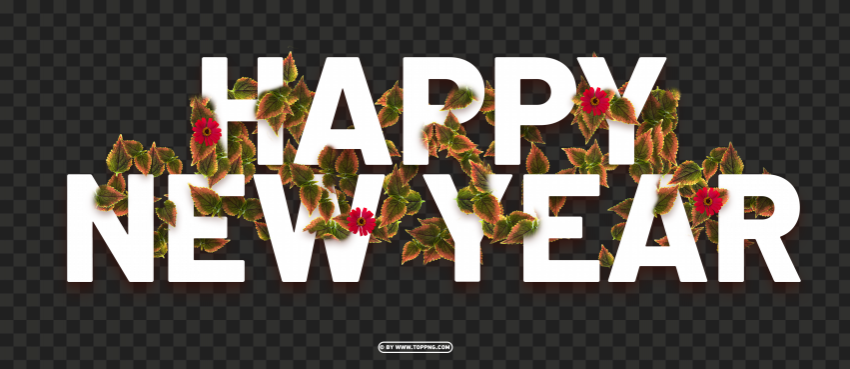 Hd Happy New Year Autumn Elegant Style Design Clear PNG Photos