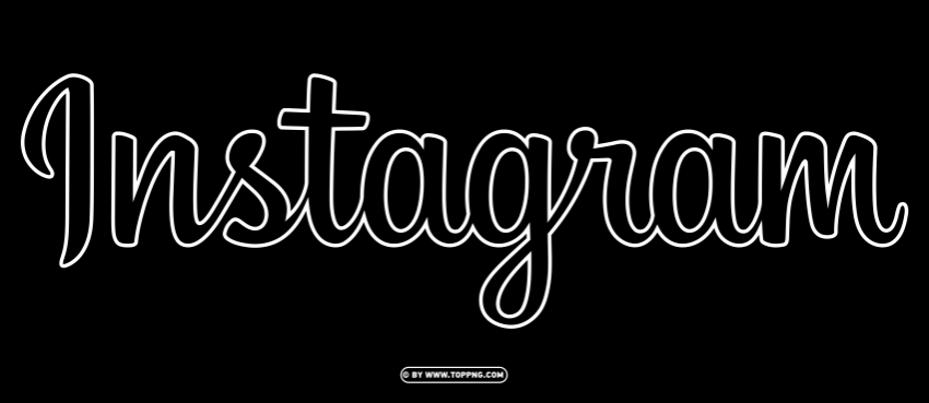logo instagram text line white and black background PNG transparent images mega collection