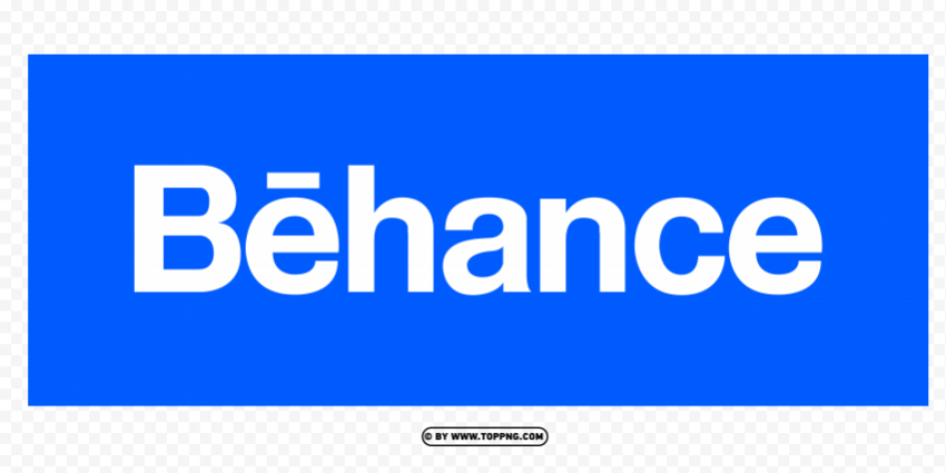 Behance Blue Background Logo Symbol HighResolution Transparent PNG Isolation