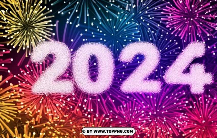 High-Quality New Year 2024 Graphic Background Festive Celebration - Image ID f94936a2