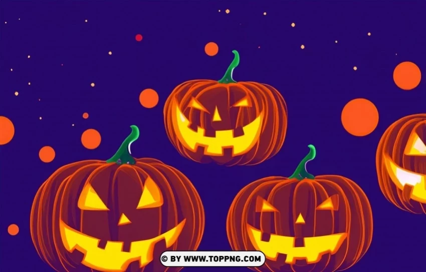 Jack-o'-lantern Halloween Vector Background PNG artwork with transparency - Image ID 5b94e0f2