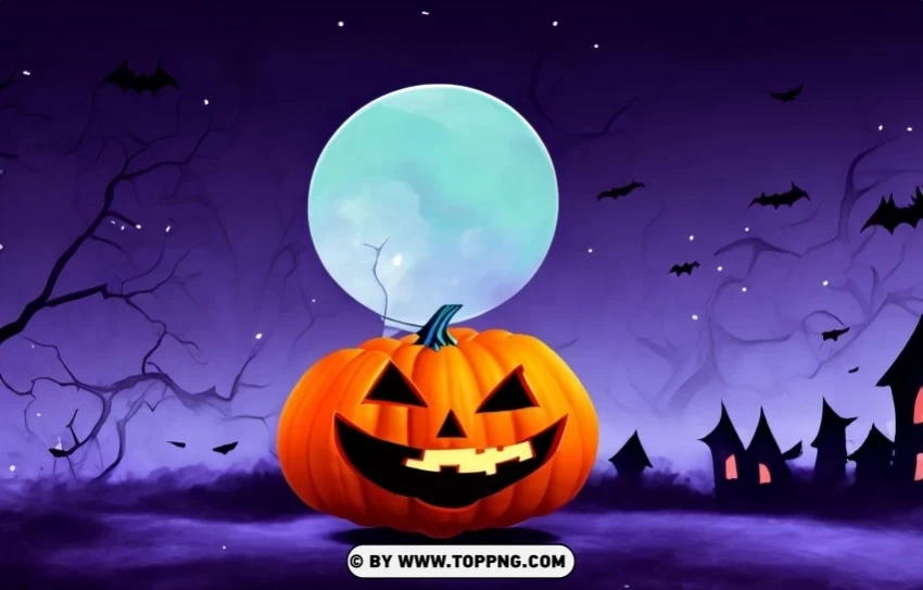 Mysterious Halloween Night Environment Vector PNG clipart - Image ID 9524f67d