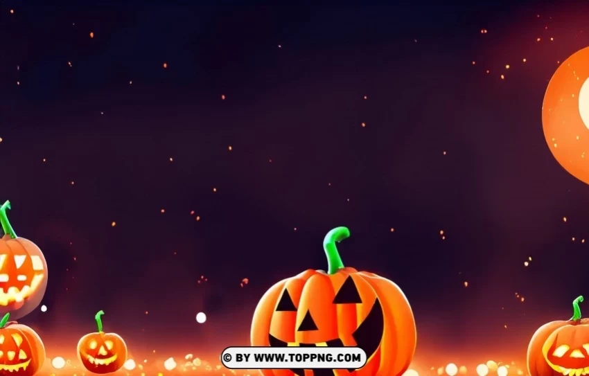 Mysterious Halloween Night Scenery Vector PNG clipart with transparency