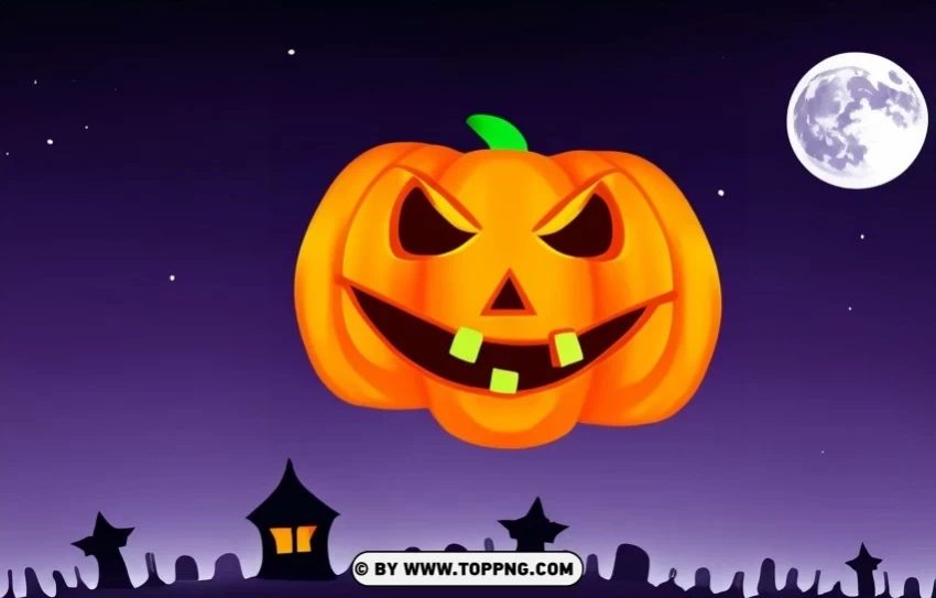 Spooky Halloween Night Backdrop Concept Vector PNG files with clear background - Image ID 3f3226a3