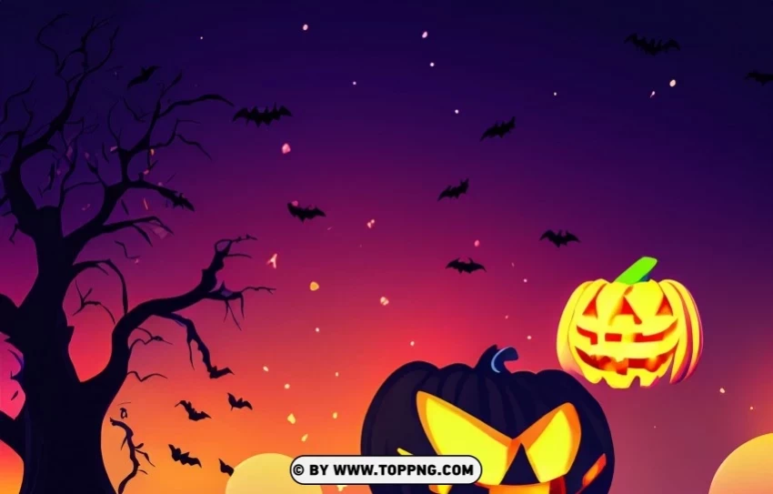 Terrifying Halloween Night Atmosphere Vector PNG files with no backdrop required - Image ID 75c86372