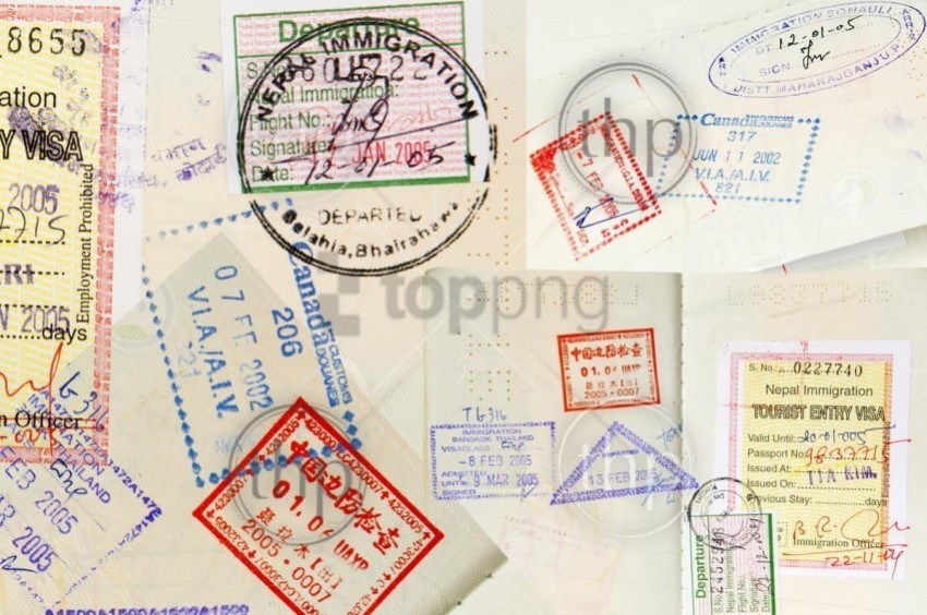 Passport Texture PNG Graphic Isolated With Clear Background