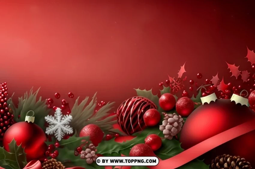 Awesome Dark Red Christmas Wallpapers PNG with Isolated Object - Image ID 8aabdb69