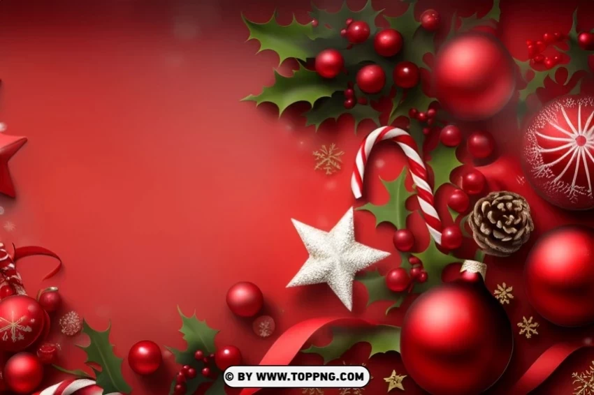 Dark Red Christmas Desktop Wallpaper PNG with no background required