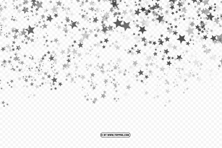 free confetti star black color PNG with Transparency and Isolation