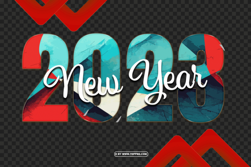 hd 2023 new year colorful abstract design image Free download PNG with alpha channel - Image ID 9431226e