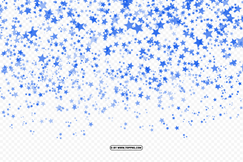 Hd Confetti Blue Star Transparent PNG Without Watermark Free