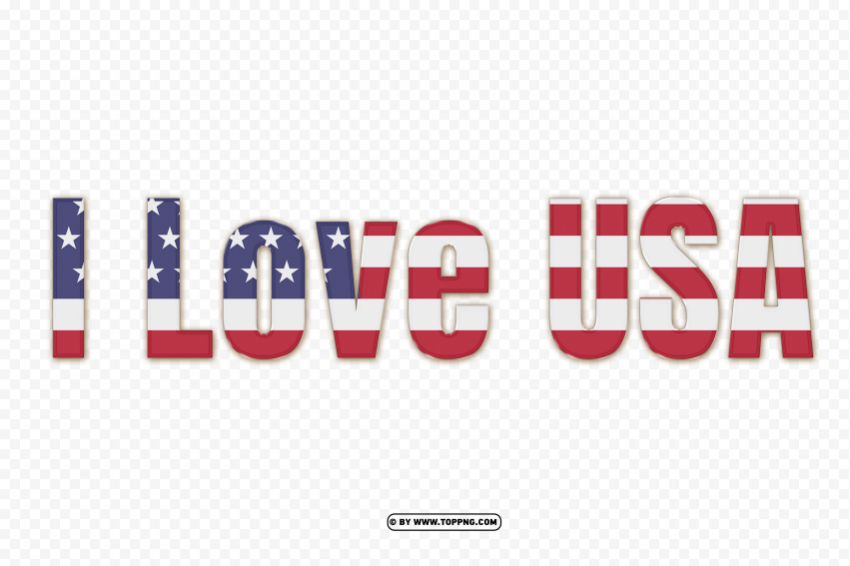 HD I Love USA Text Words Background PNG free transparent - Image ID e11c71a3