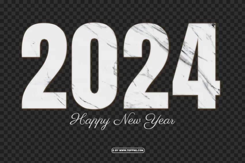hd marble design for the year 2024 without a background High Resolution PNG Isolated Illustration