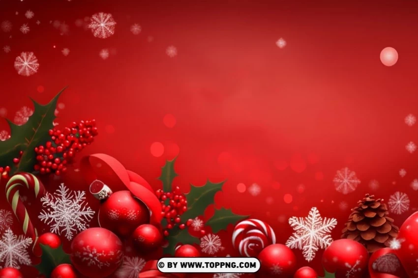 HD Red Christmas Background Images Free Download PNG with Isolated Object and Transparency