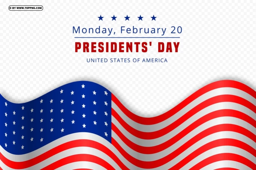 presidents day Monday February 20 2023 design Free download PNG with alpha channel - Image ID 9dbbea7f